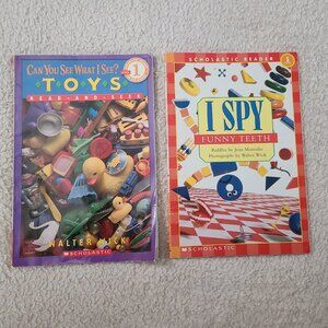 5/$20 Scholastic Can You See What I See? Toys and I Spy Funny Teeth Book Bundle